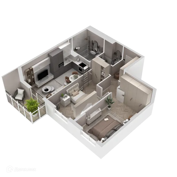 2 комн. в ЖК "Новые горизонты на Пушкина"