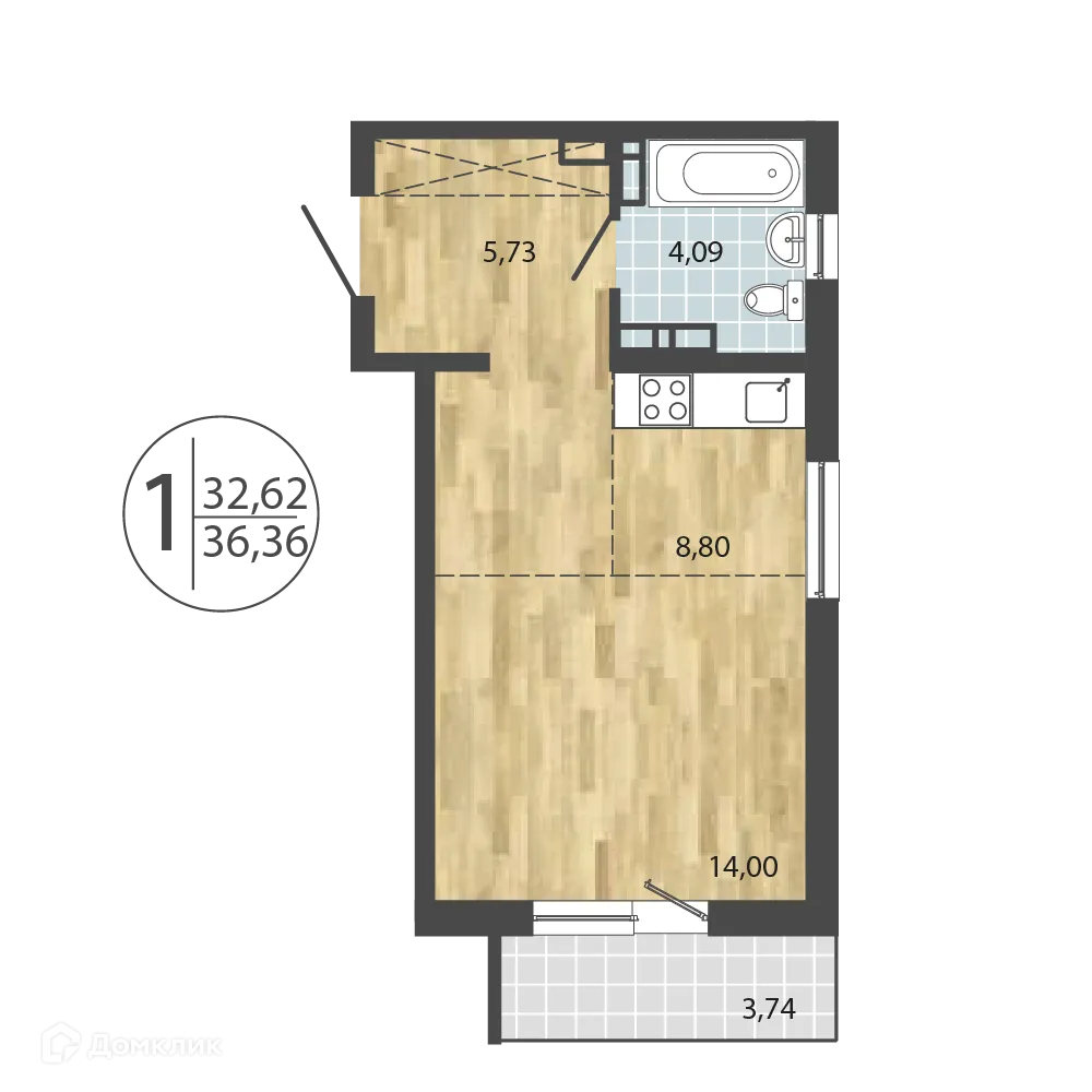 Фото квартиры в ЖК ЛЕРМОНТОВ ПАРК