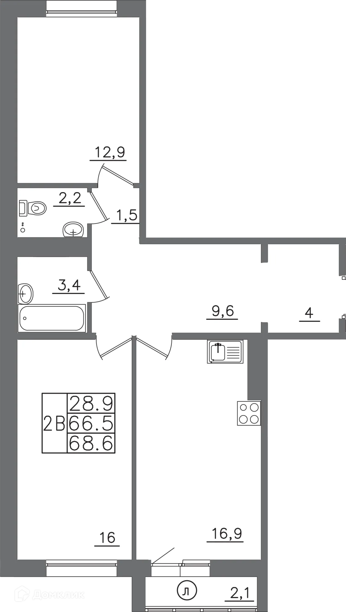 Фото квартиры в ЖК "АвиатоR" (Авиатор)