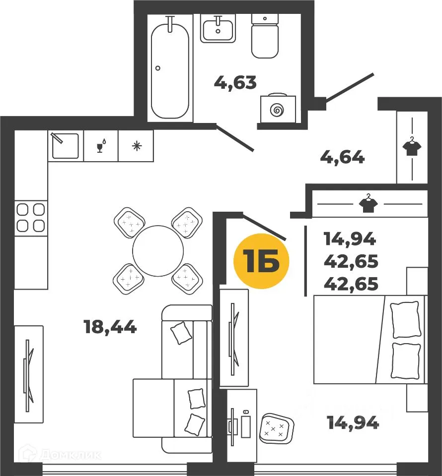 Фото квартиры в ЖК Рассвет