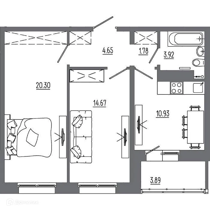 Фото квартиры в ЖК "АвиатоR" (Авиатор)