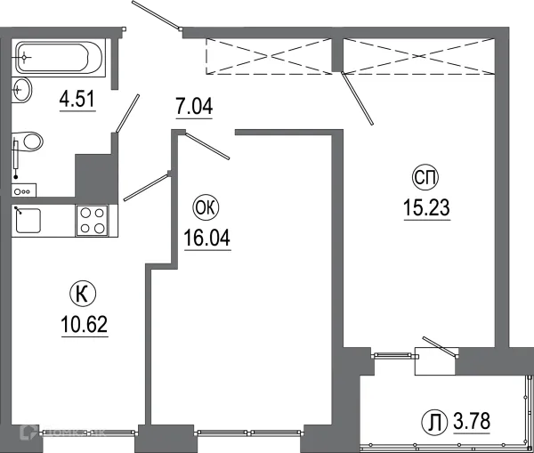 Квартира в ЖК "АвиатоR" (Авиатор)