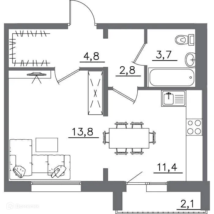 Фото квартиры в ЖК "АвиатоR" (Авиатор)