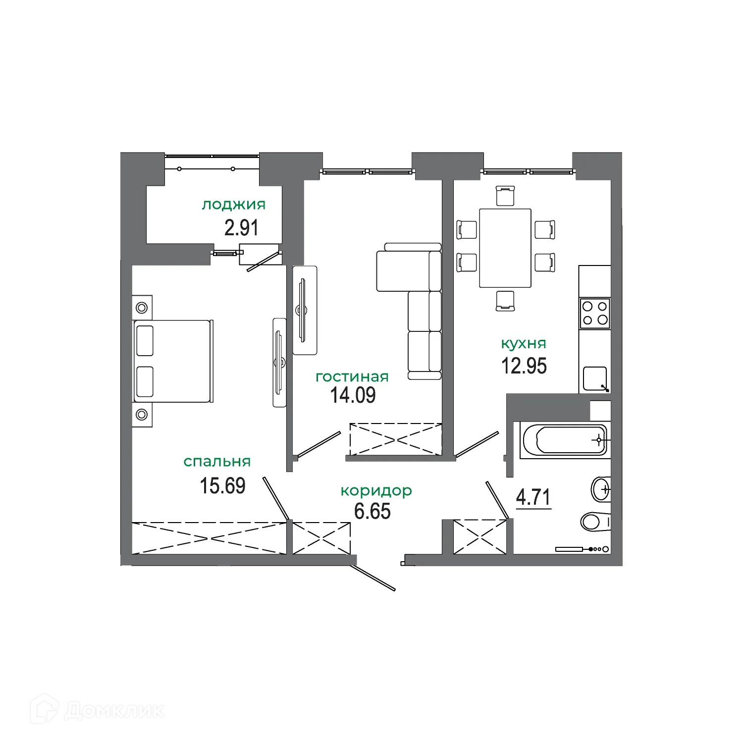 Фото квартиры в ЖК "АвиатоR" (Авиатор)