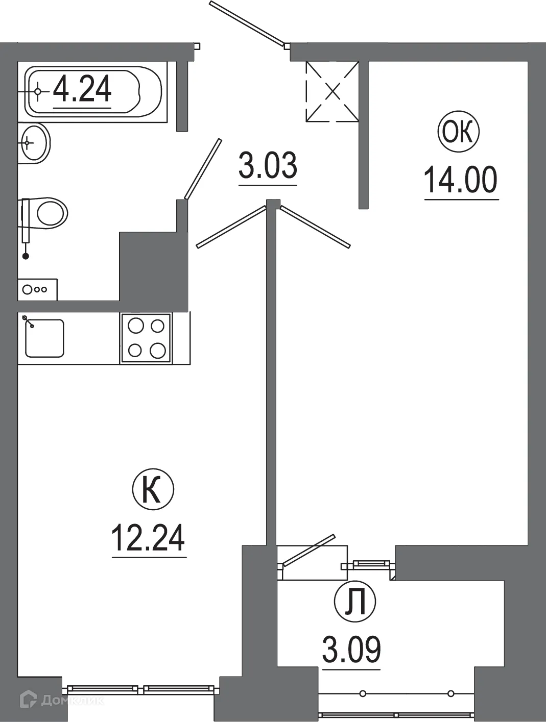 Фото квартиры в ЖК "АвиатоR" (Авиатор)