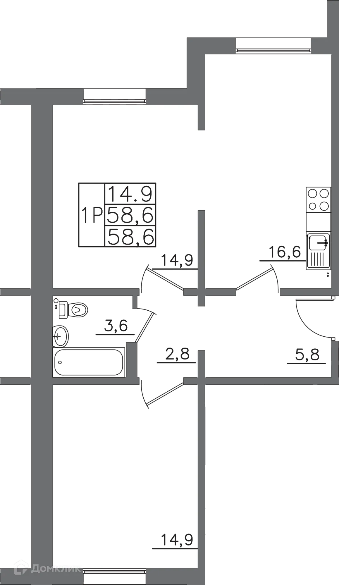 Фото квартиры в ЖК "АвиатоR" (Авиатор)