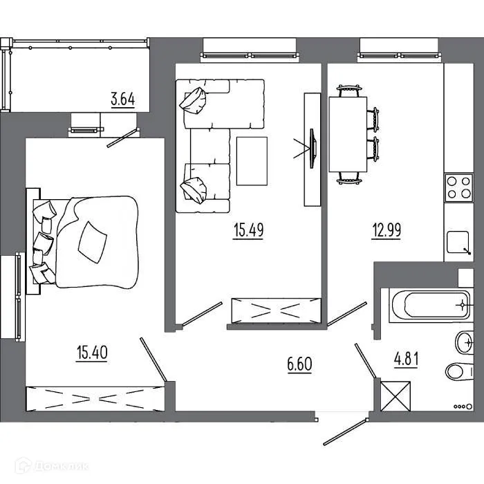 Фото квартиры в ЖК "АвиатоR" (Авиатор)