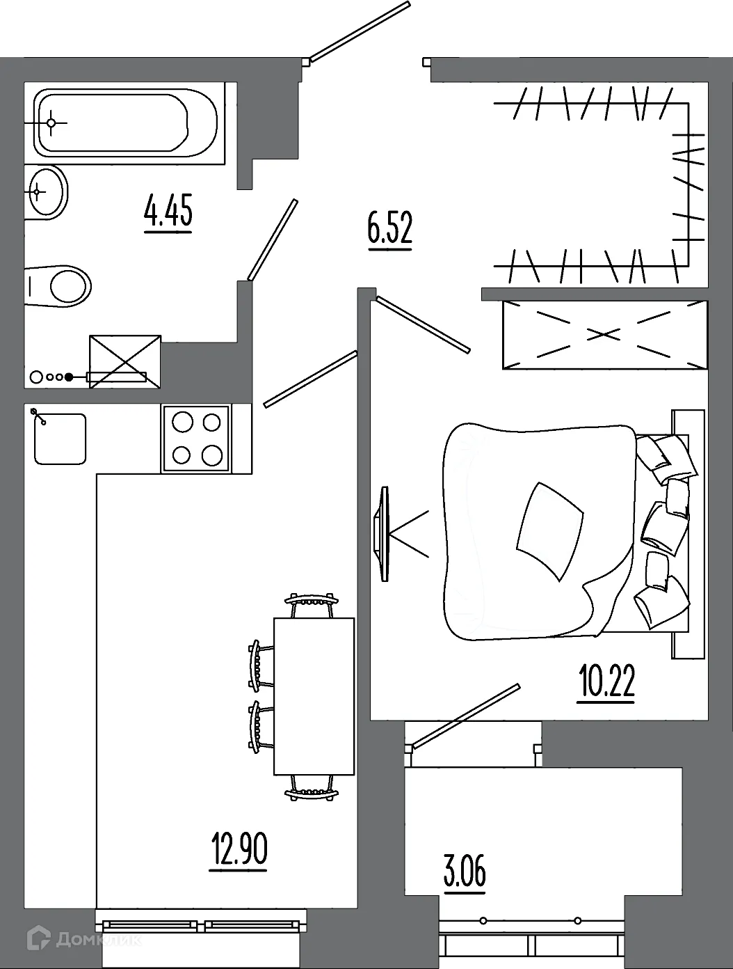 Фото квартиры в ЖК "АвиатоR" (Авиатор)