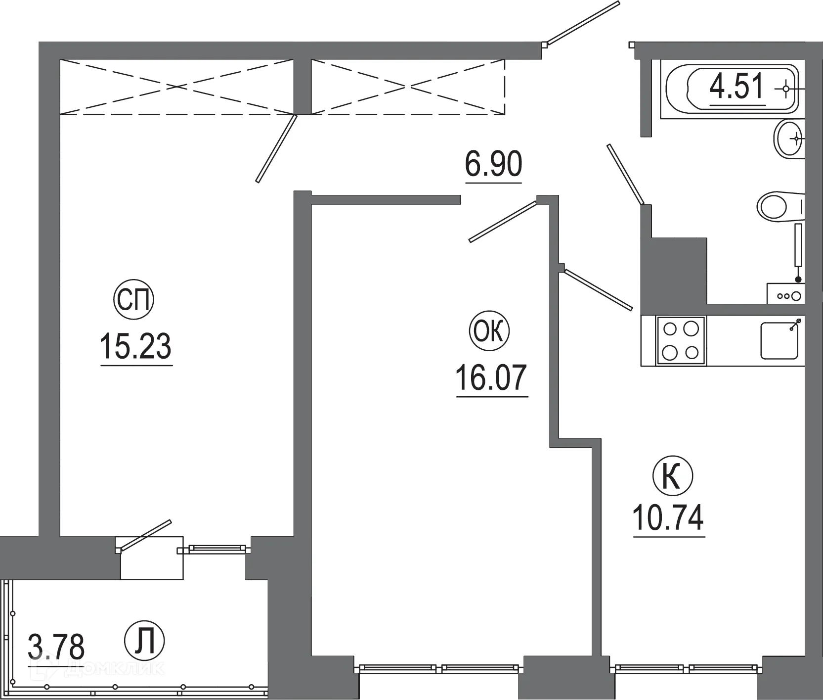 Фото квартиры в ЖК "АвиатоR" (Авиатор)