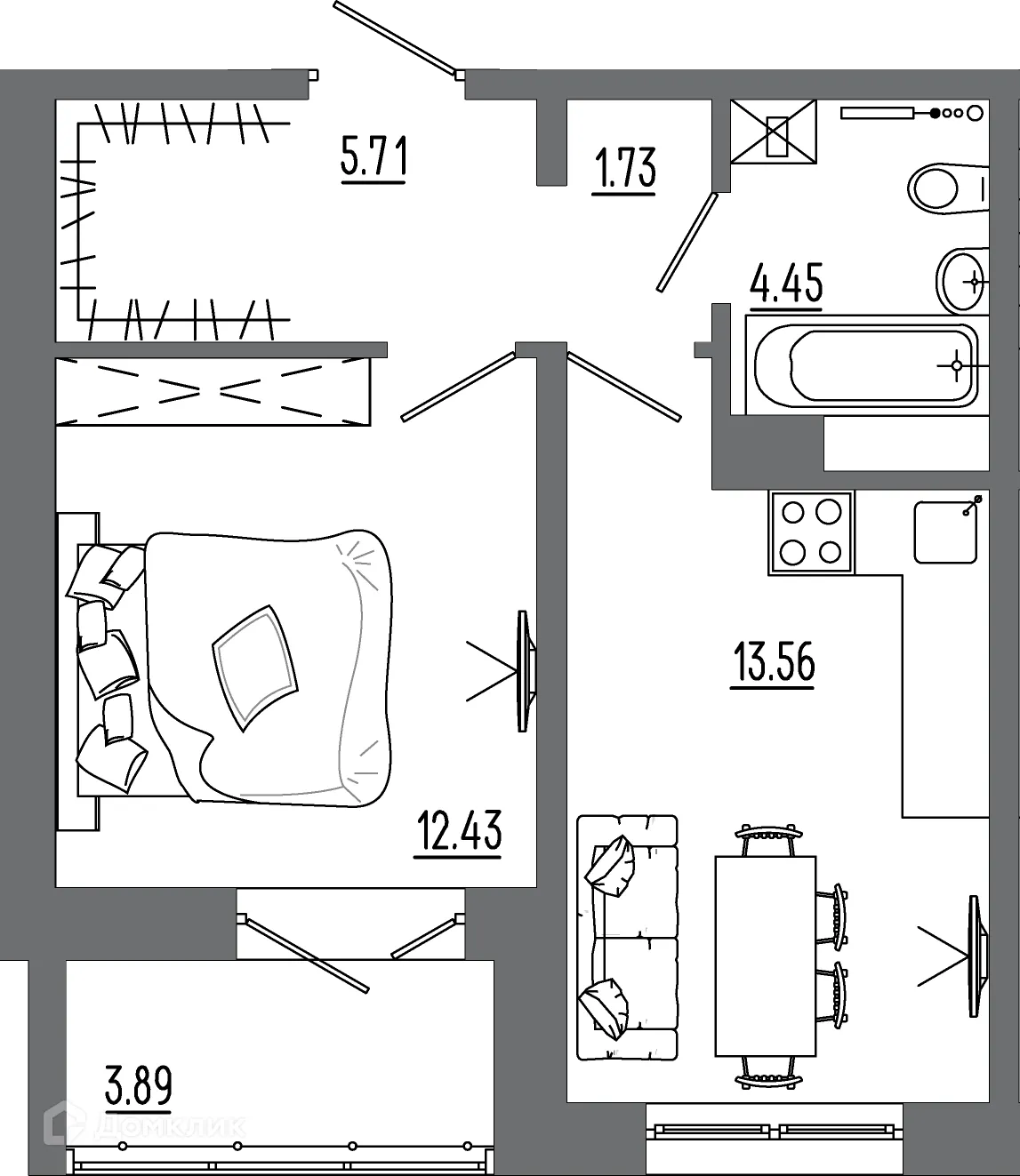 Фото квартиры в ЖК "АвиатоR" (Авиатор)