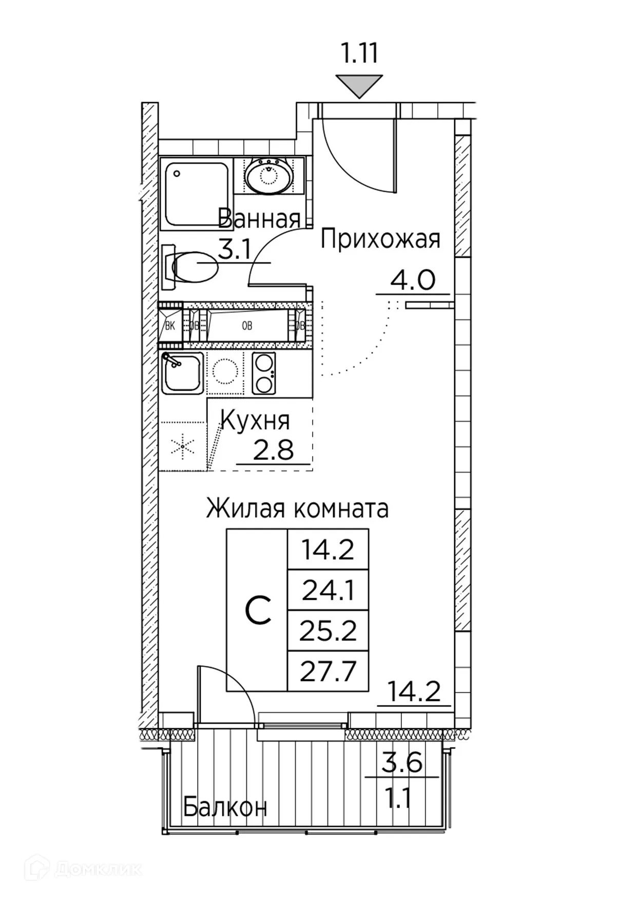 Фото квартиры в ЖК Гринхилс