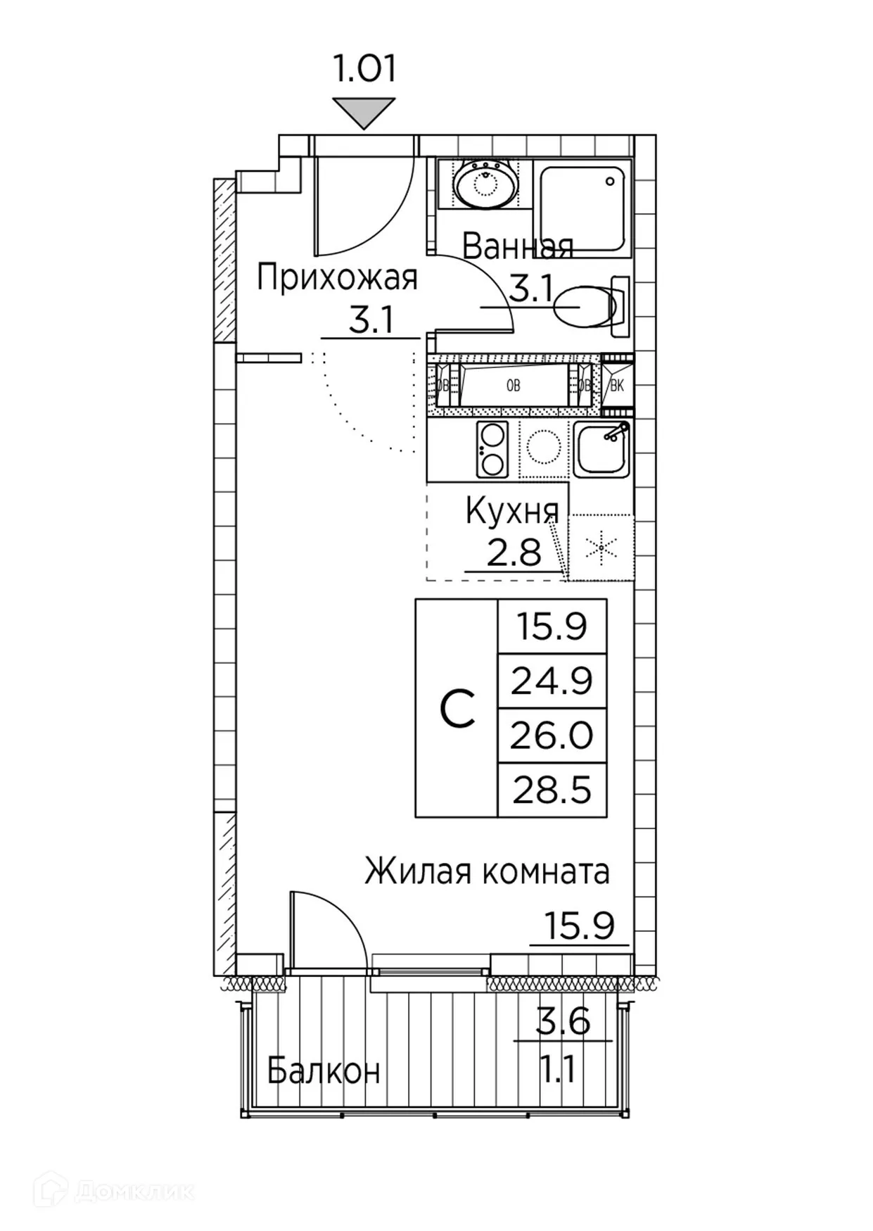 Фото квартиры в ЖК Гринхилс