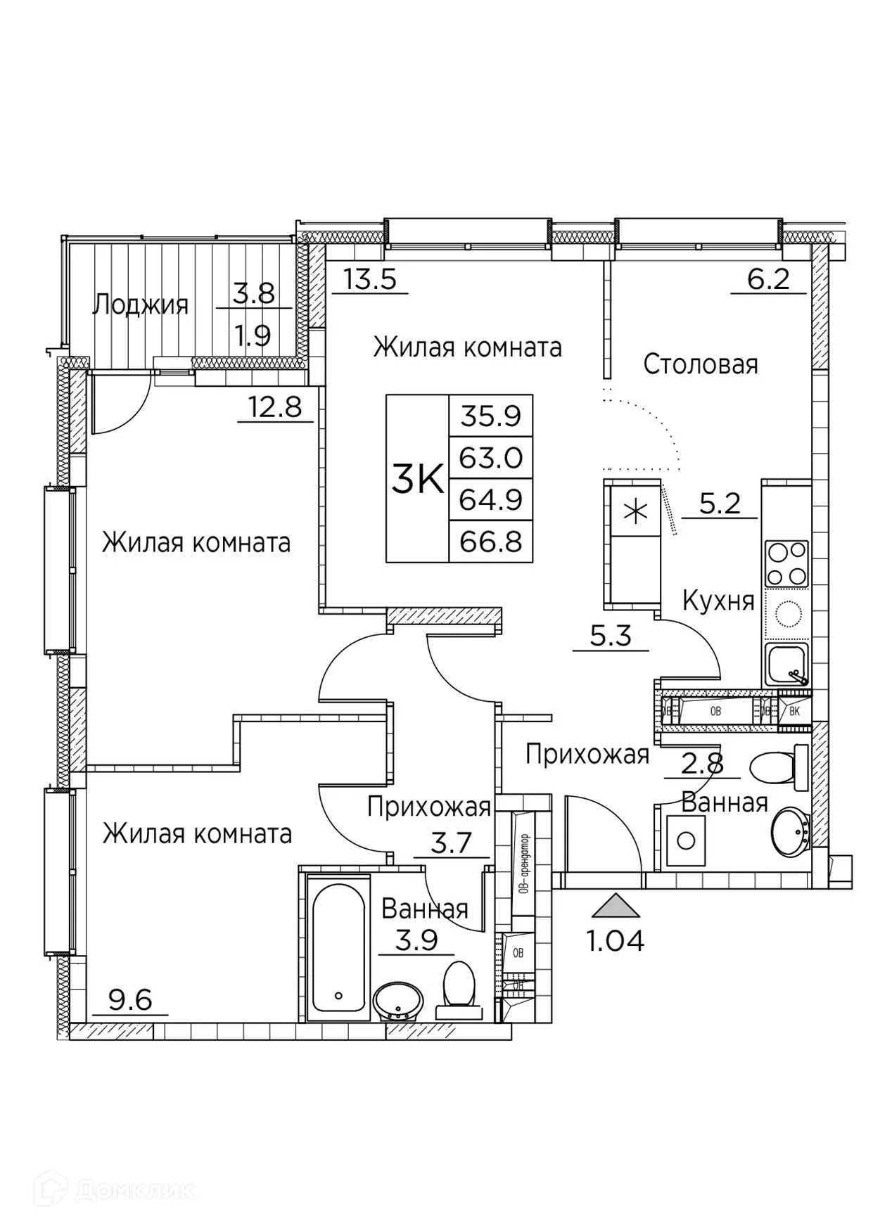 Фото квартиры в ЖК Гринхилс
