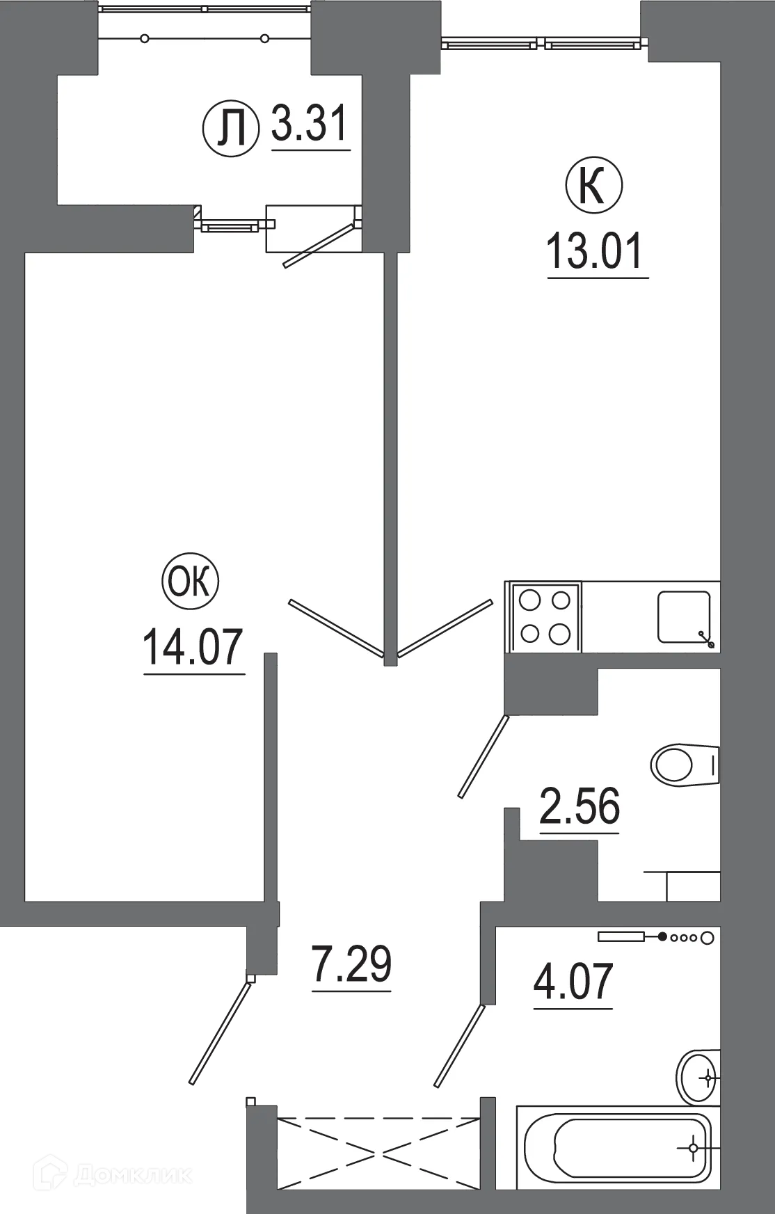 Фото квартиры в ЖК "АвиатоR" (Авиатор)