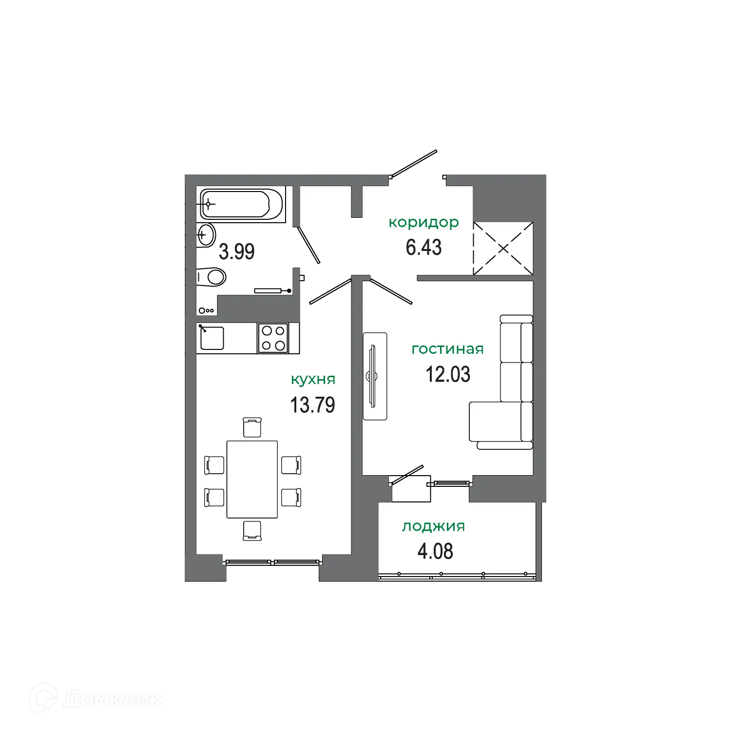 Фото квартиры в ЖК "АвиатоR" (Авиатор)