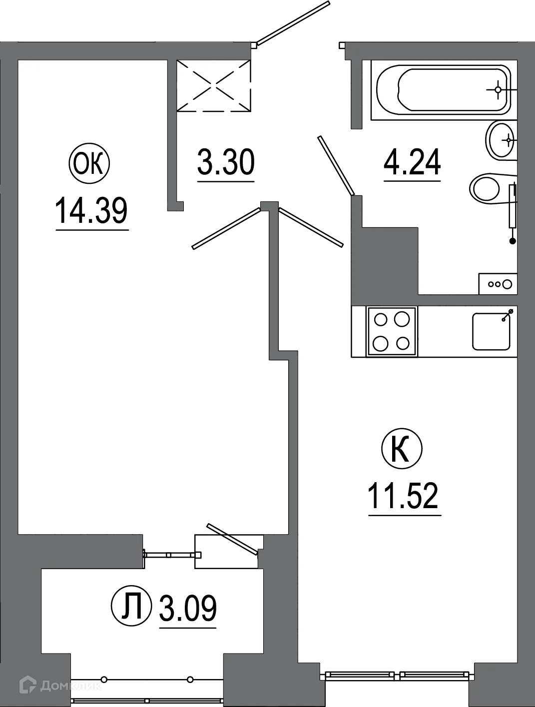 Фото квартиры в ЖК "АвиатоR" (Авиатор)