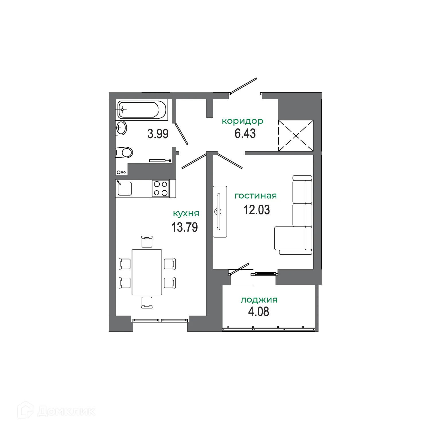 Фото квартиры в ЖК "АвиатоR" (Авиатор)