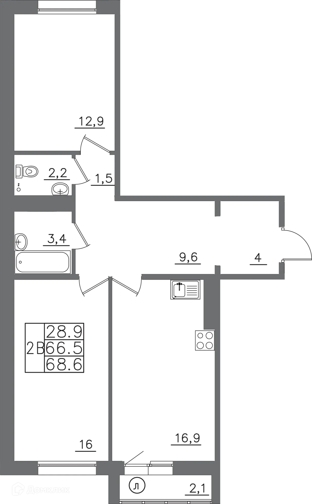 Фото квартиры в ЖК "АвиатоR" (Авиатор)