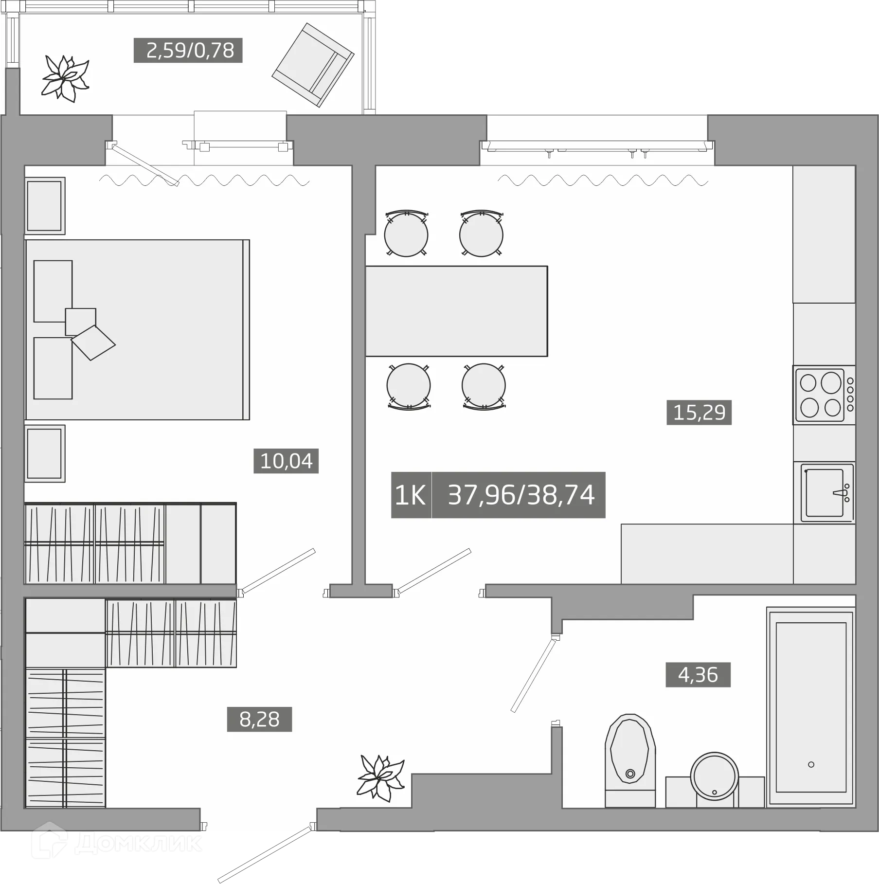 Фото квартиры в ЖК "НебоПарк"