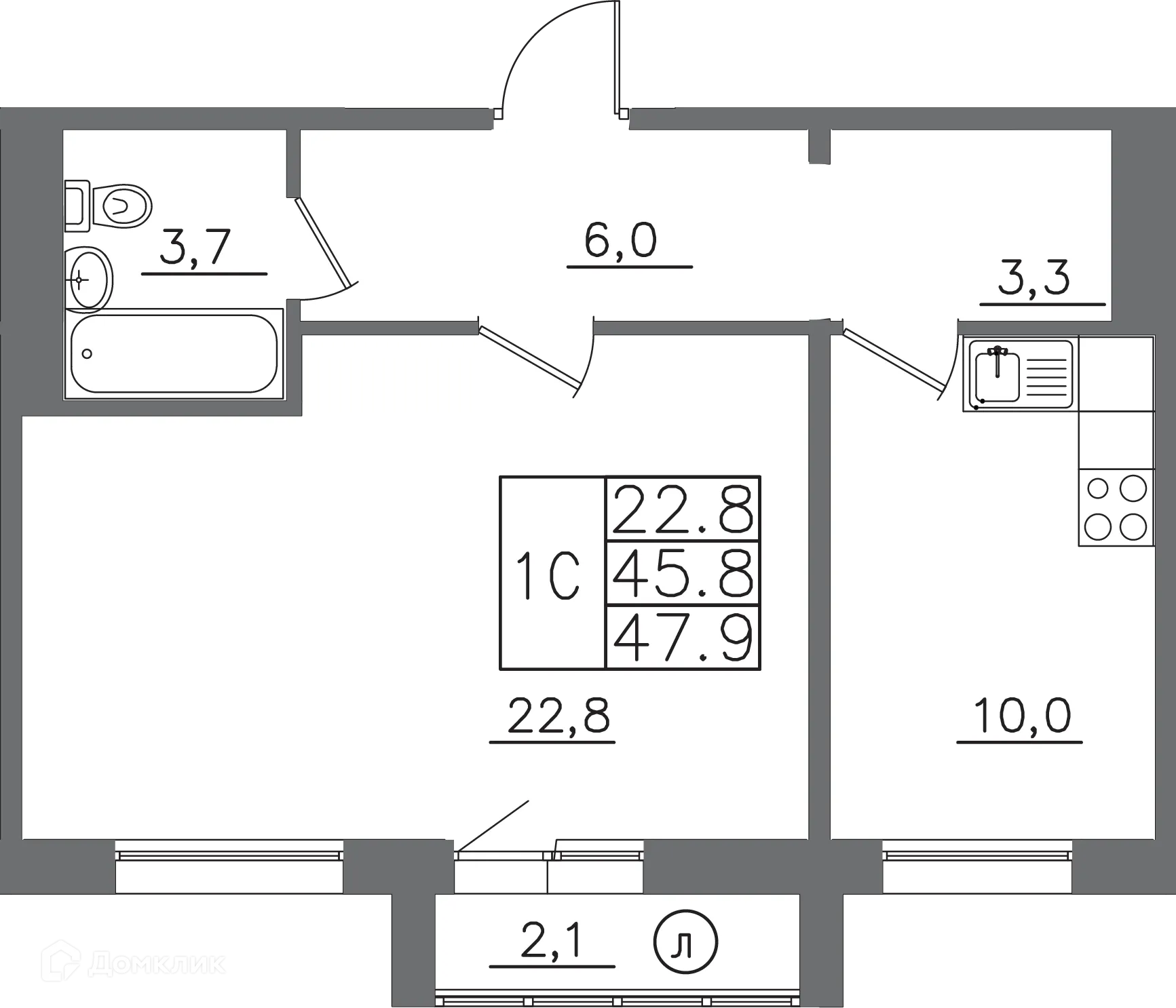 Фото квартиры в ЖК "АвиатоR" (Авиатор)