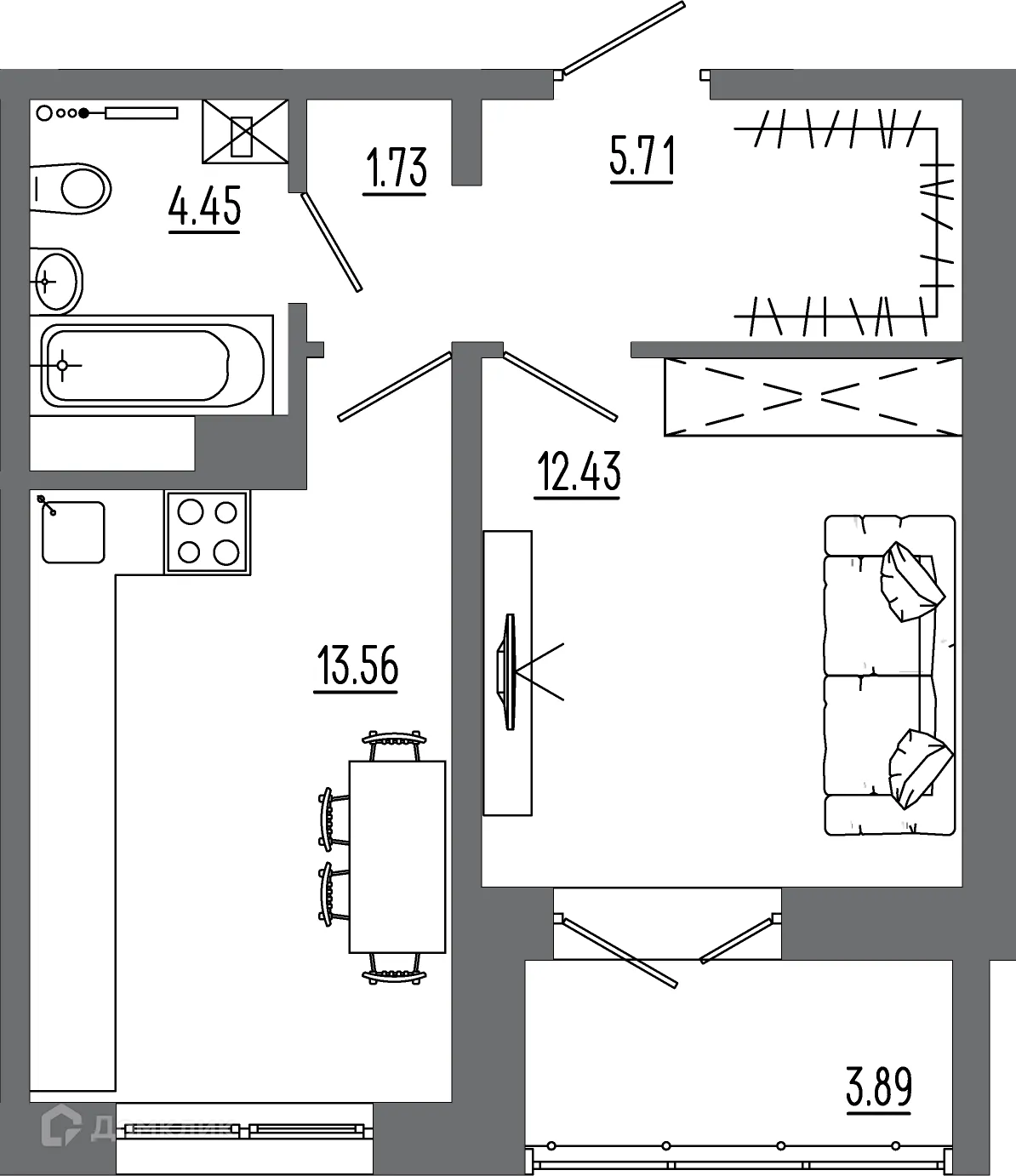 Фото квартиры в ЖК "АвиатоR" (Авиатор)