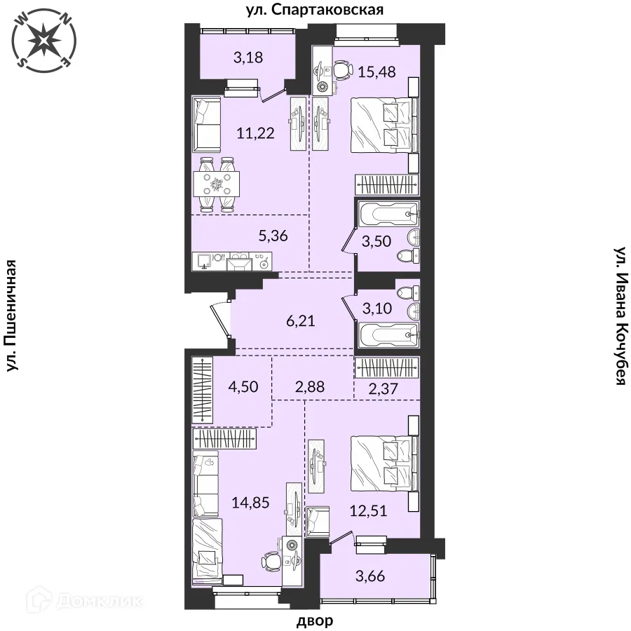 Фото квартиры в ЖК Источник