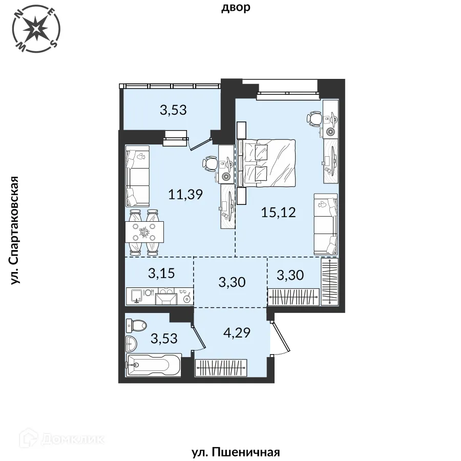 Фото квартиры в ЖК Источник