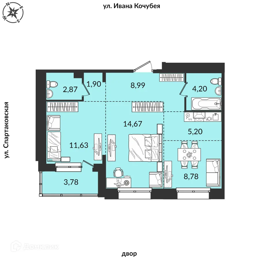 Фото квартиры в ЖК Источник