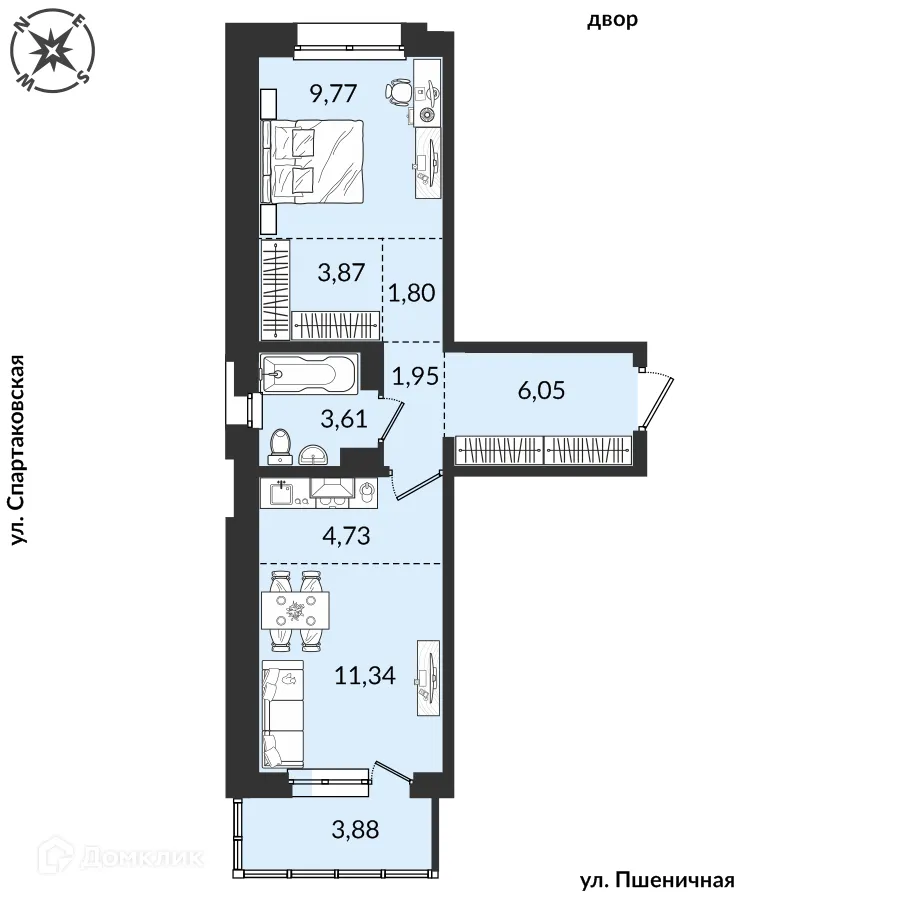 Фото квартиры в ЖК Источник