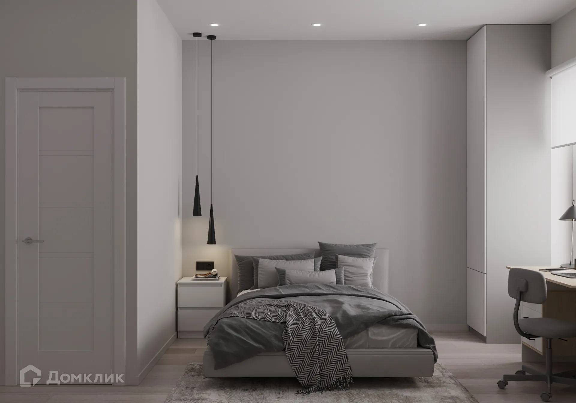 Планировка 3-комнатной квартиры 57.77 м² в ЖК Источник, г. Иркутск — фото 15