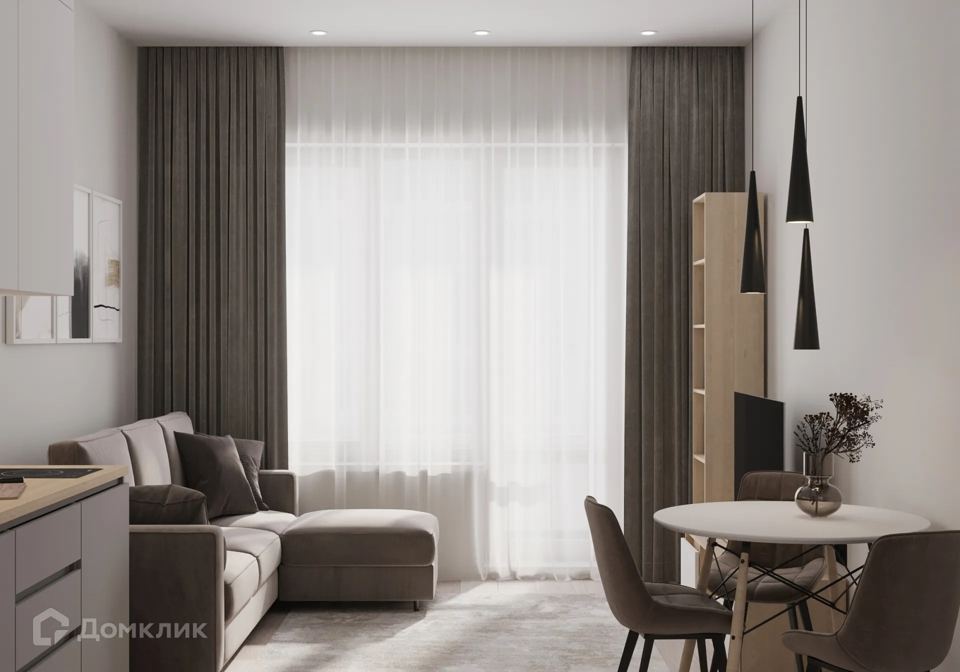 Планировка 2-комнатной квартиры 45.44 м² в ЖК Источник, г. Иркутск — фото 8