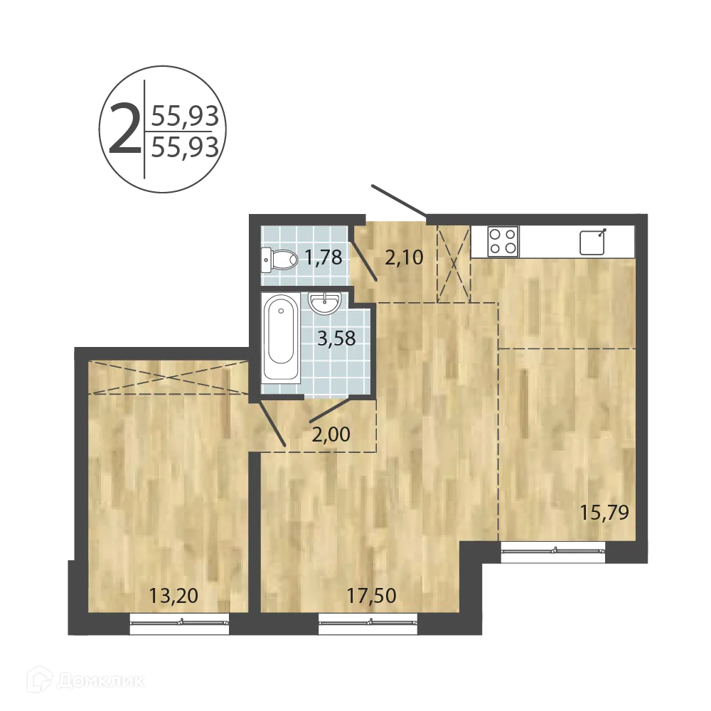 Фото квартиры в ЖК ЛЕРМОНТОВ ПАРК