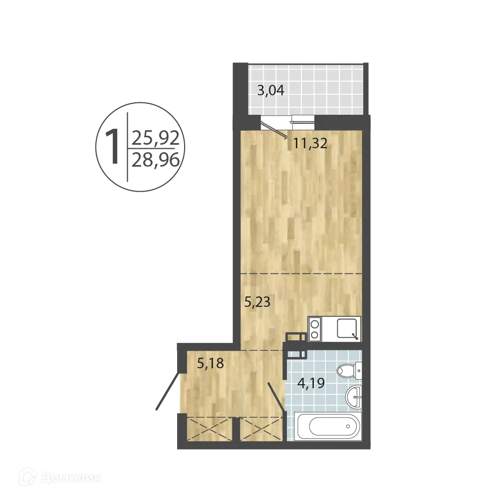 Фото квартиры в ЖК ЛЕРМОНТОВ ПАРК