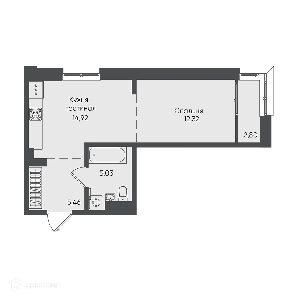 Фото квартиры в ЖК "Новые горизонты на Пушкина"