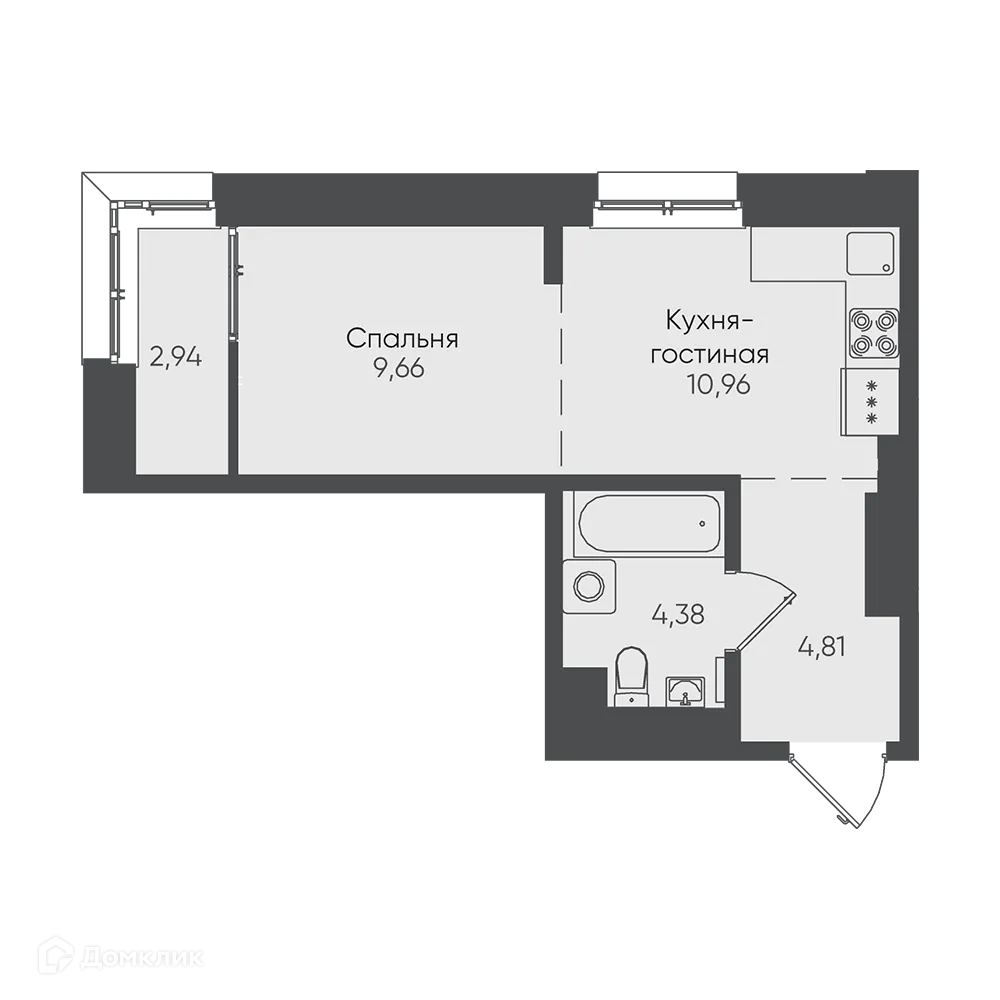Фото квартиры в ЖК "Новые горизонты на Пушкина"