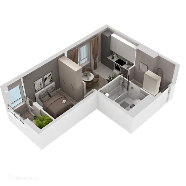 1 комн. в ЖК "Новые горизонты на Пушкина"