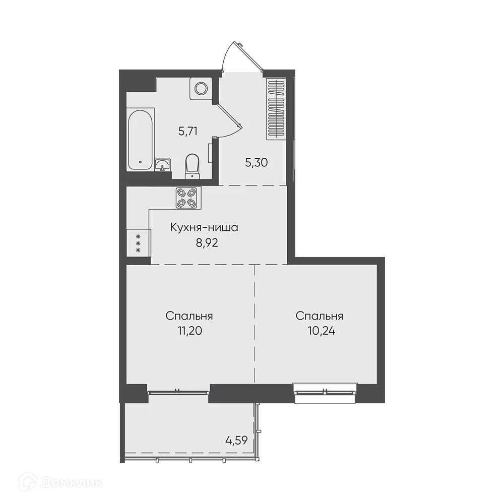 Фото квартиры в ЖК "Новые горизонты на Пушкина"