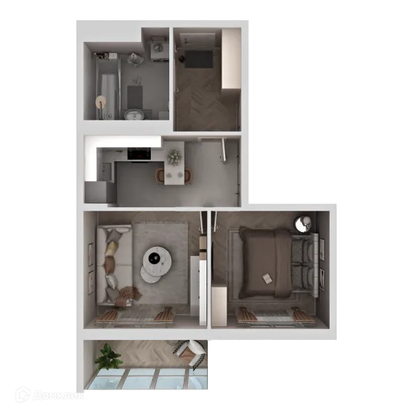 1 комн. в ЖК "Новые горизонты на Пушкина"