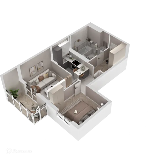 1 комн. в ЖК "Новые горизонты на Пушкина"