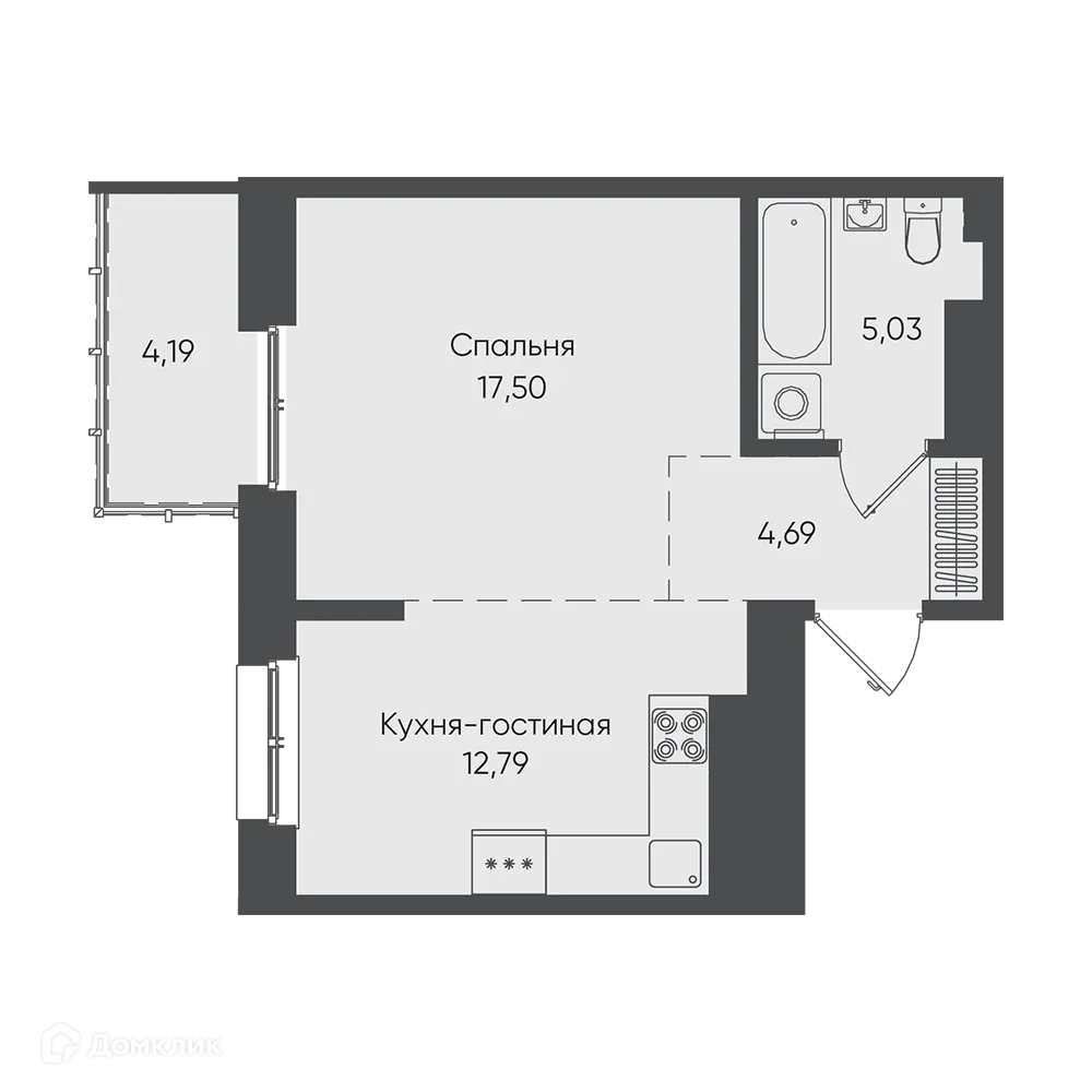 Фото квартиры в ЖК "Новые горизонты на Пушкина"
