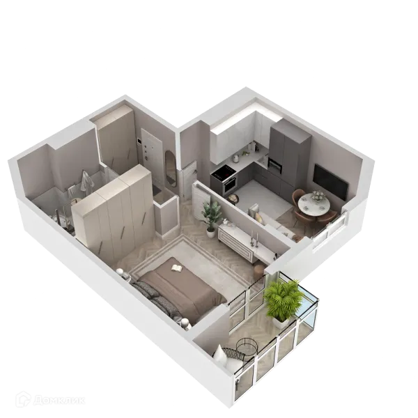 1 комн. в ЖК "Новые горизонты на Пушкина"