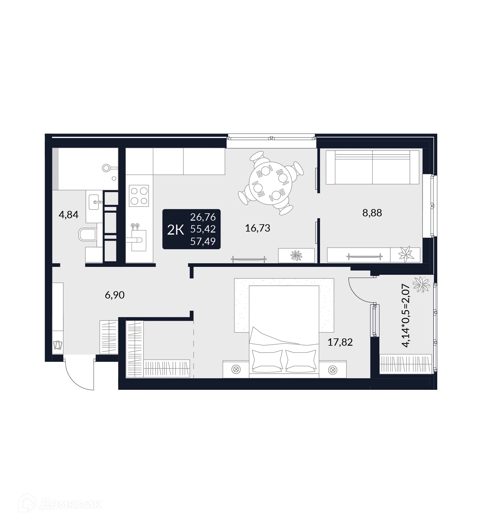 Фото квартиры в ЖК Жилой дом в г. Майкоп, ул. Лесная