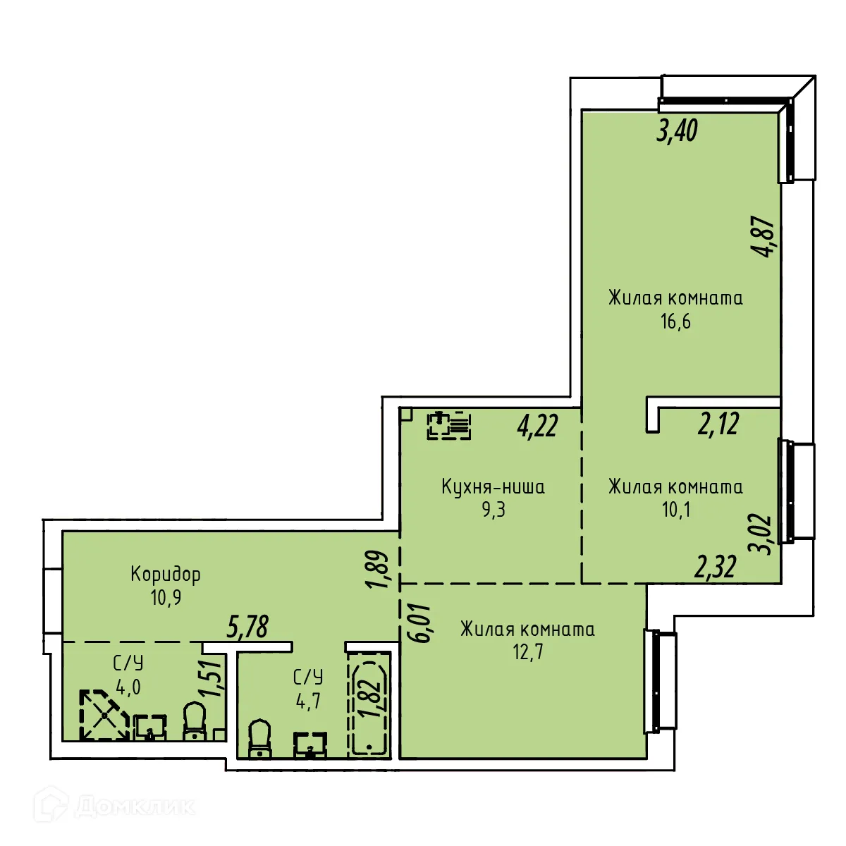 Фото квартиры в ЖК СТРИЖИ СИТИ