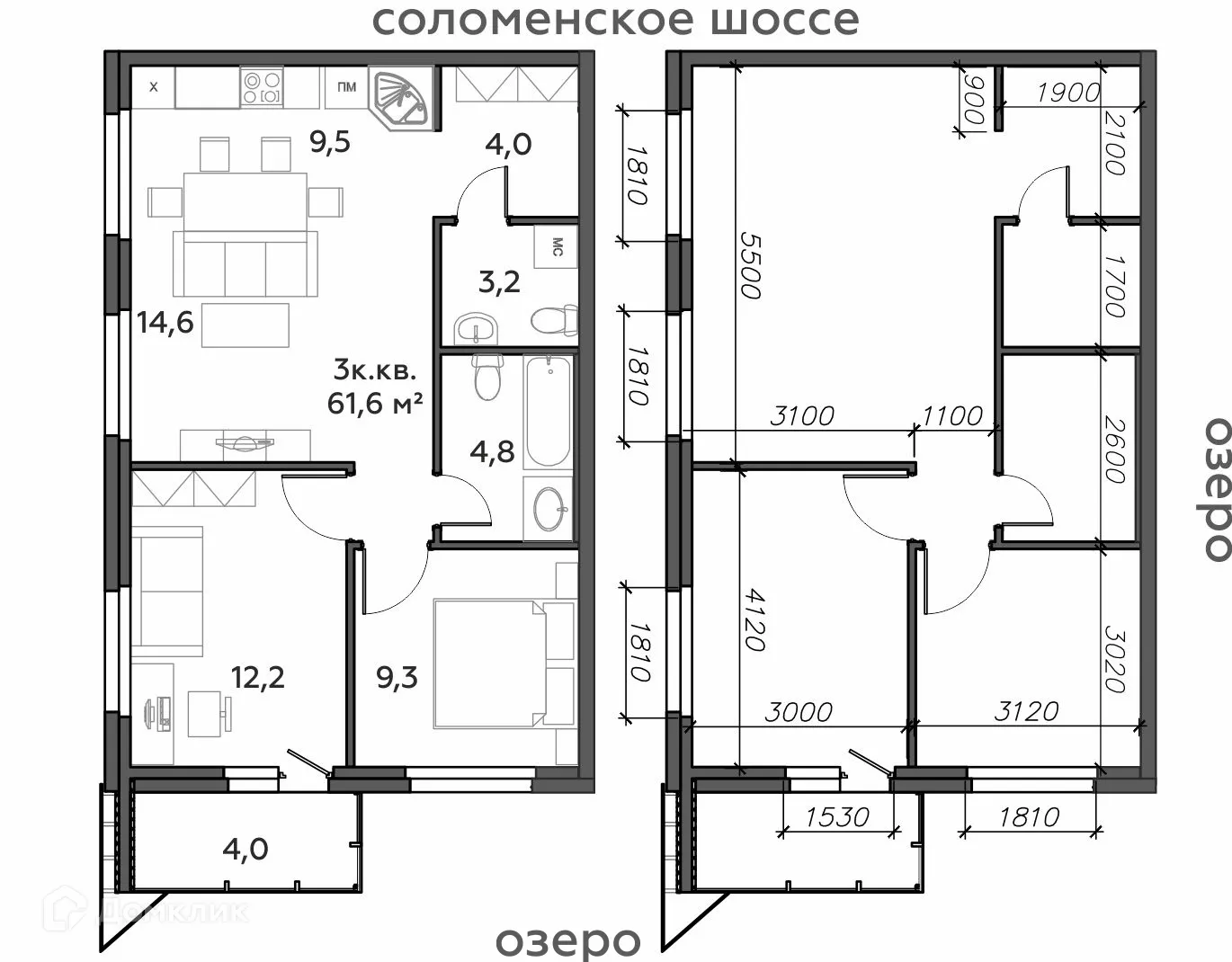 Фото квартиры в ЖК "TALOJARVI город у воды (Талоярви)"