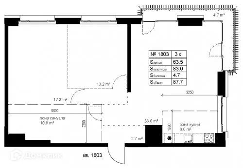 Фото квартиры в ЖК Престиж