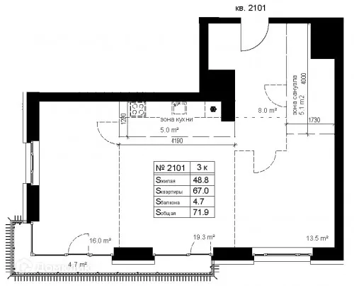 Фото квартиры в ЖК Престиж