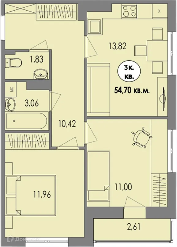 Фото квартиры в ЖК Равновесие