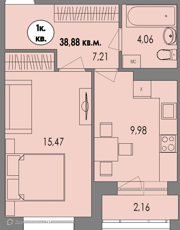 Фото квартиры в ЖК Равновесие