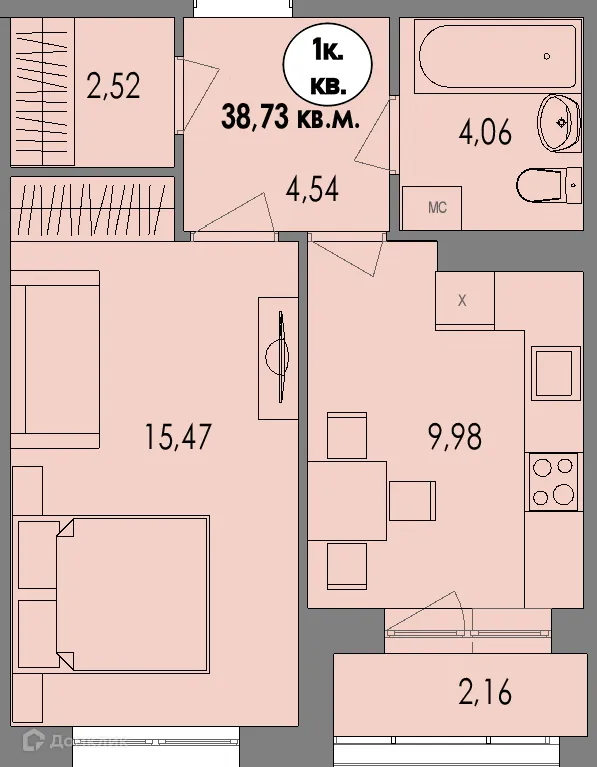 Фото квартиры в ЖК Равновесие