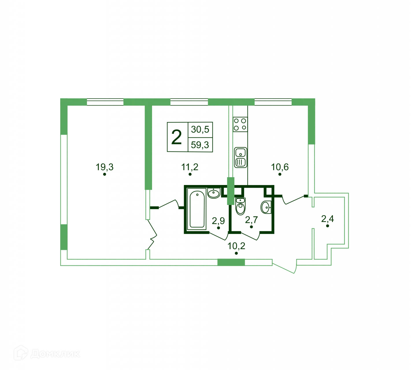 Фото квартиры в ЖК Жигулина роща